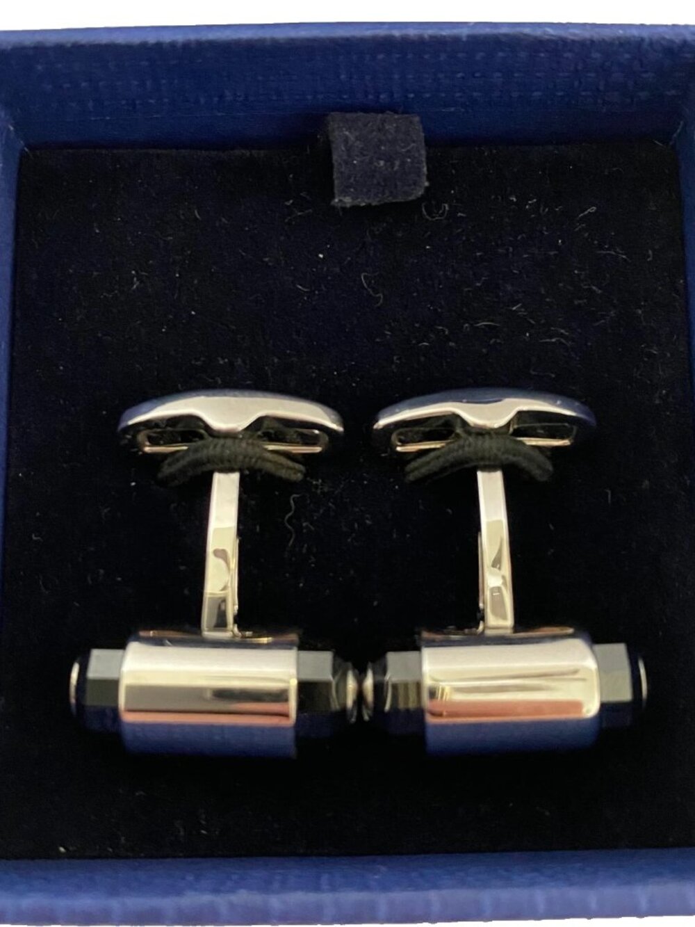 Swarovski 1085176 Black Crystal Cufflinks NWOT w/ Box